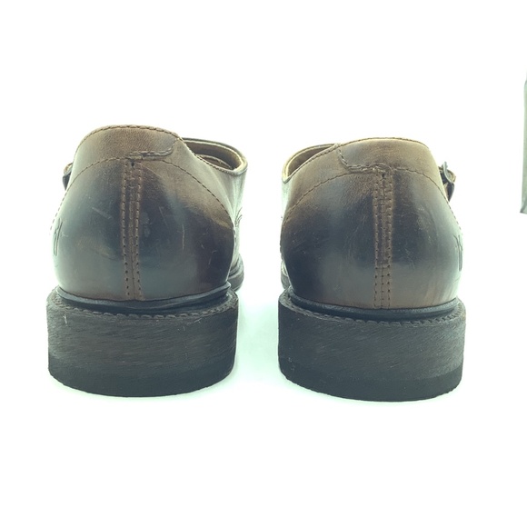 John Frye Men\'s Brown Loafers Leather  Size: 11